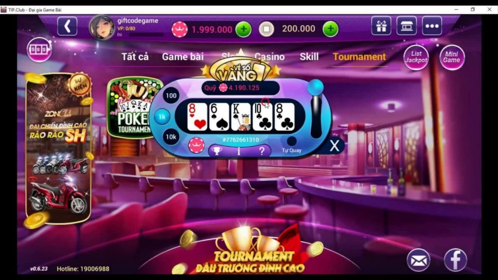 giftcode game 888 casino