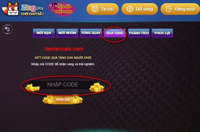 giftcode tiến lên miền nam zingplay 2021