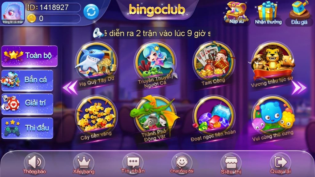 bingo club - thiên đường giải trí
