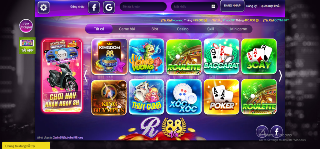 Cổng game trực tuyến R88 -