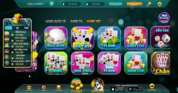 USDT Casino - game bài quốc tế
