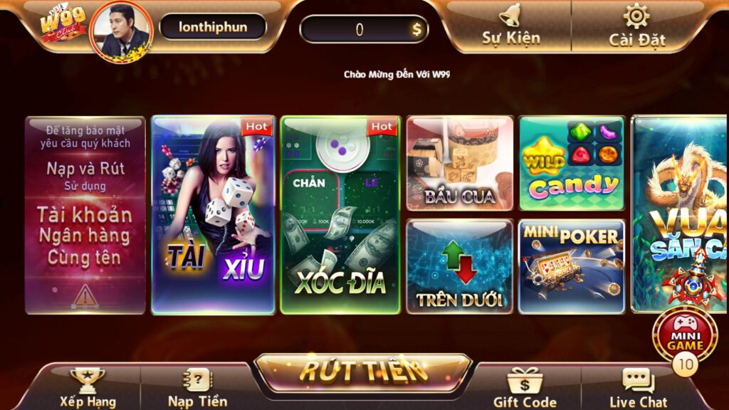 W99 club - Link tải w99.club APK