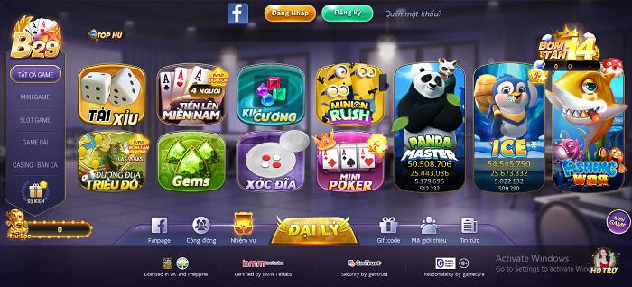 Cổng game b29
